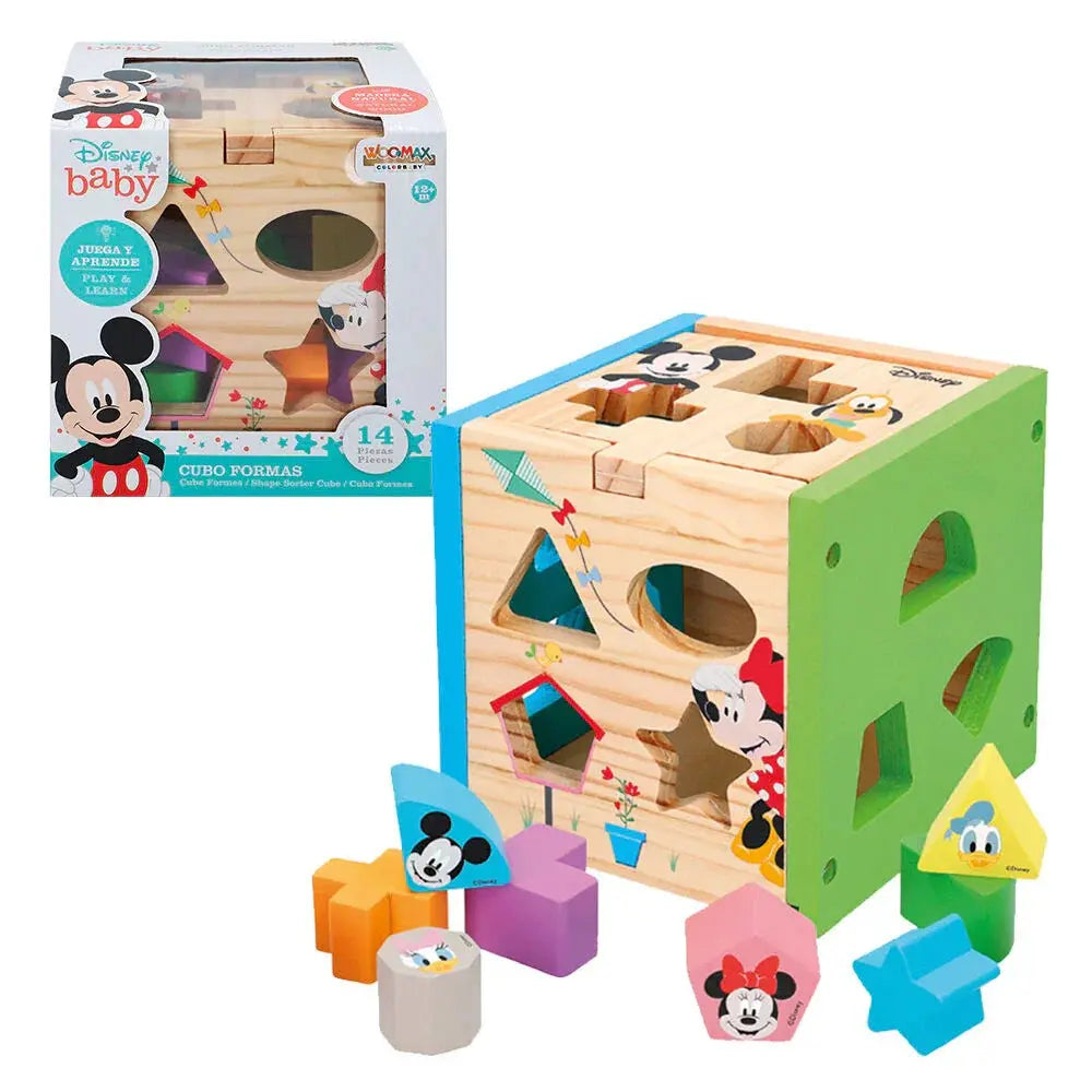 Disney Mickey Minnie wooden cube forms Nerdscape