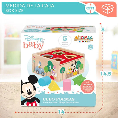 Disney Mickey Minnie wooden cube forms Nerdscape