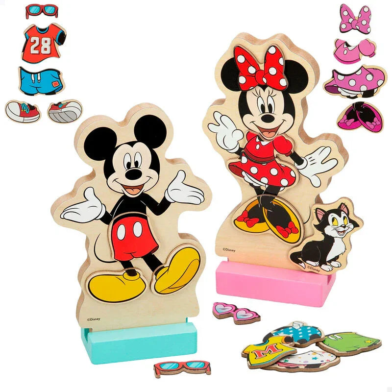 Disney Minnie dresses wooden magnetic set Nerdscape