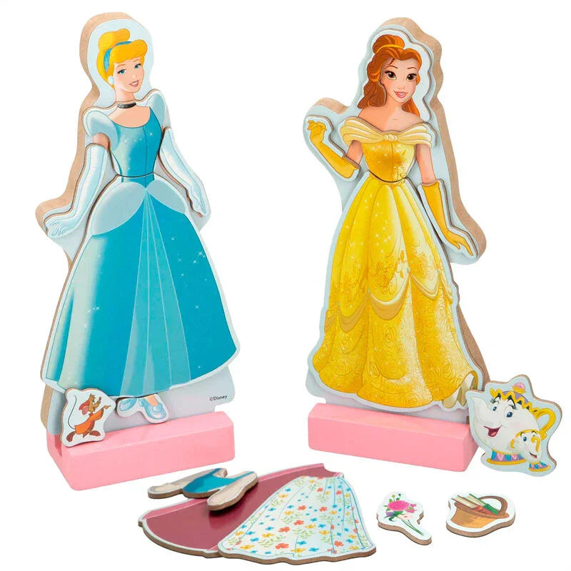 Disney Princess dresses wooden magnetic set Nerdscape