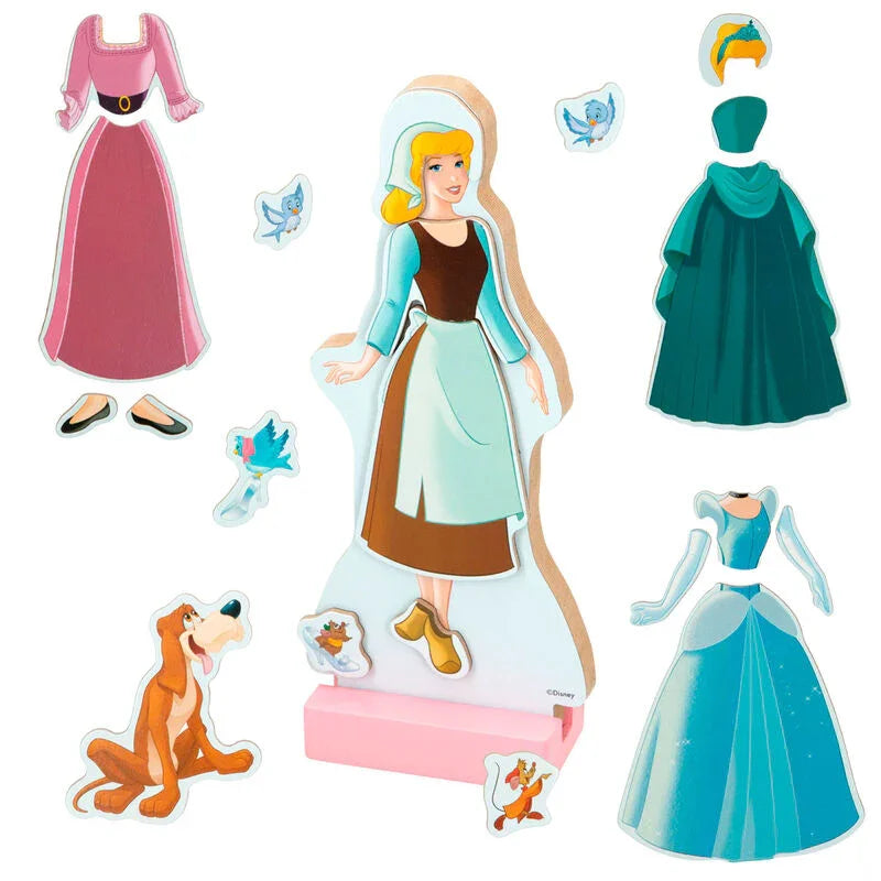 Disney Cinderella dresses wooden magnetic set Nerdscape