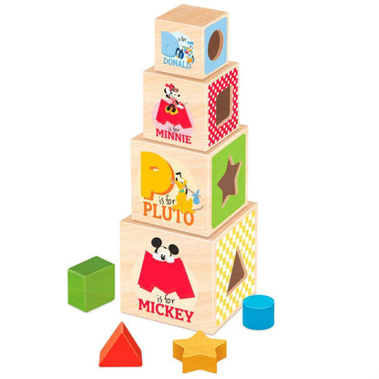Disney wooden cubes tower Nerdscape