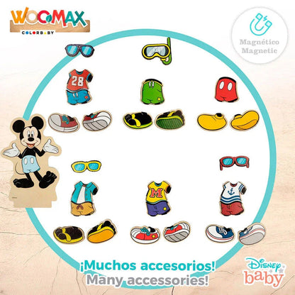 Disney Minnie dresses wooden magnetic set Nerdscape