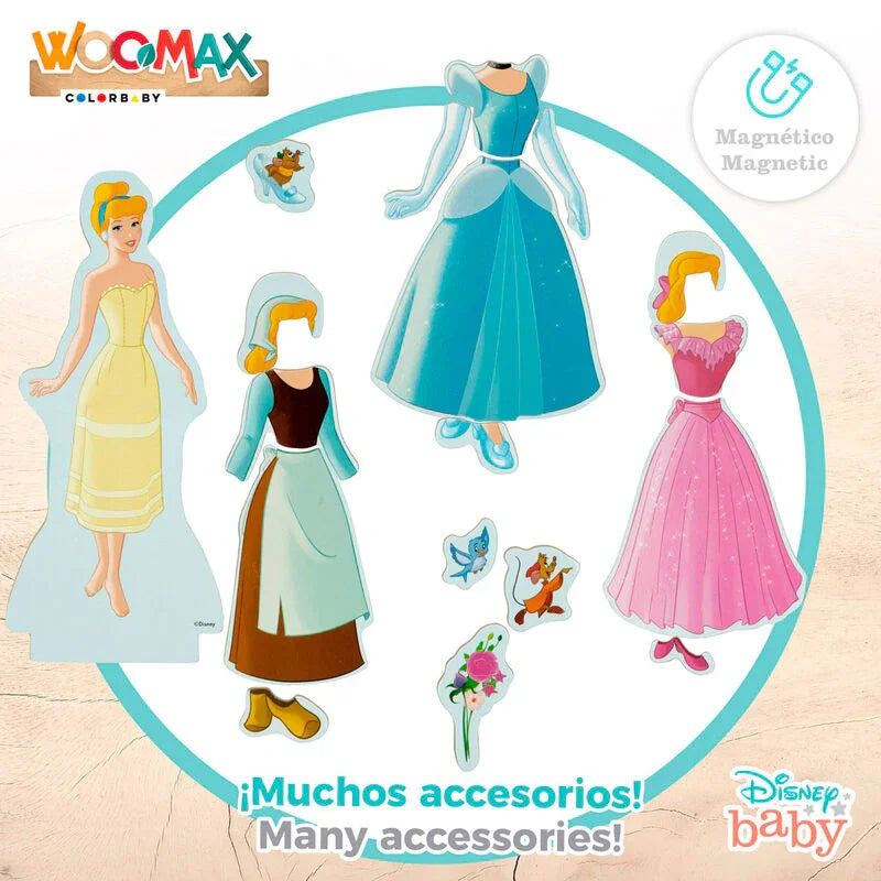 Disney Cinderella dresses wooden magnetic set Nerdscape