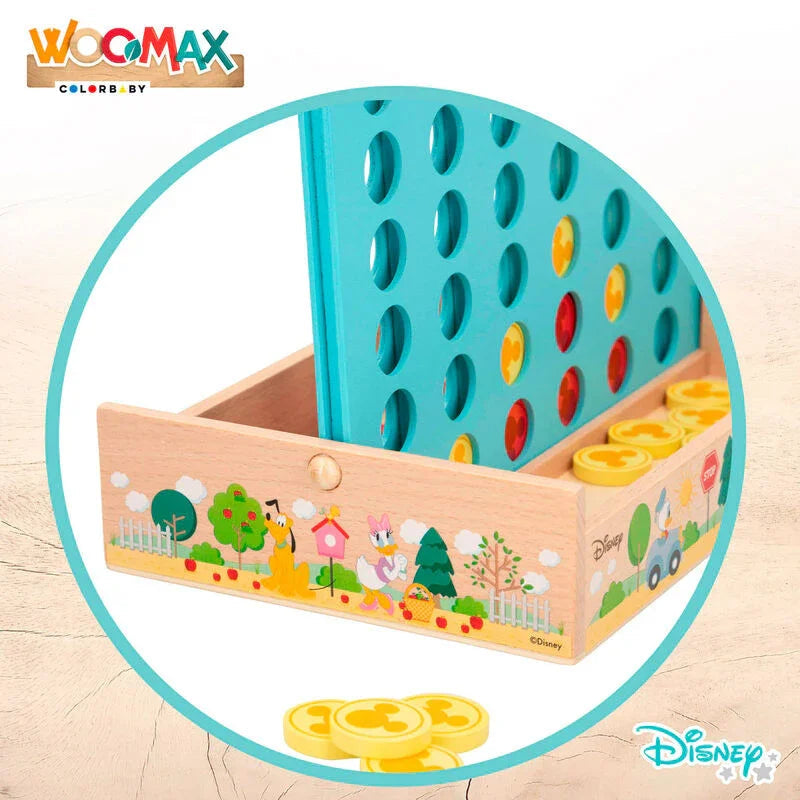 Disney Four in a Row wooden game Nerdscape