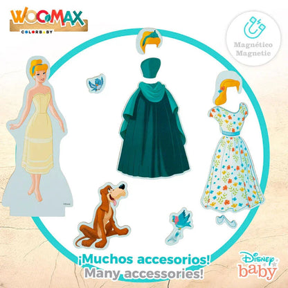 Disney Cinderella dresses wooden magnetic set Nerdscape