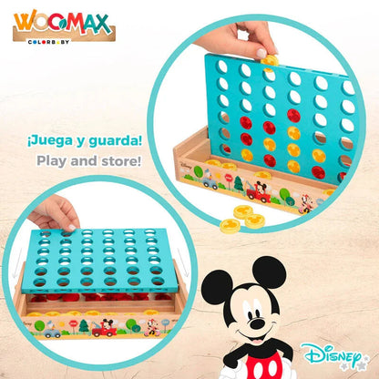 Disney Four in a Row wooden game Nerdscape