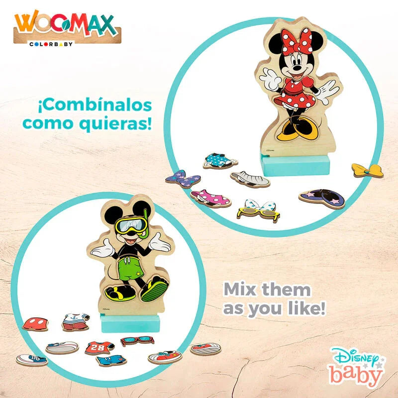 Disney Minnie dresses wooden magnetic set Nerdscape