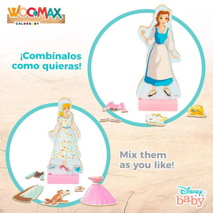 Disney Princess dresses wooden magnetic set Nerdscape