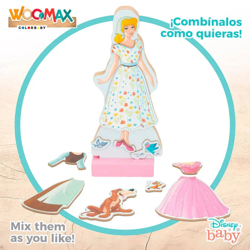 Disney Cinderella dresses wooden magnetic set Nerdscape