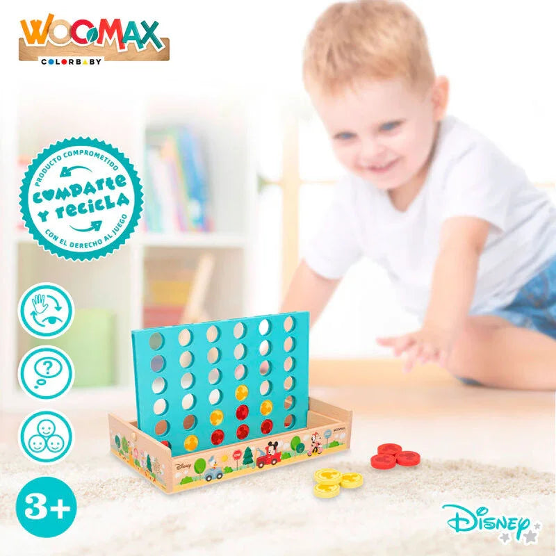 Disney Four in a Row wooden game Nerdscape