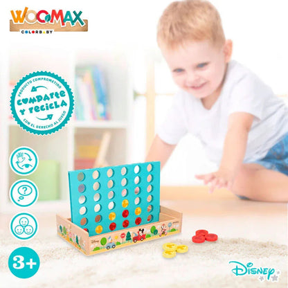 Disney Four in a Row wooden game Nerdscape