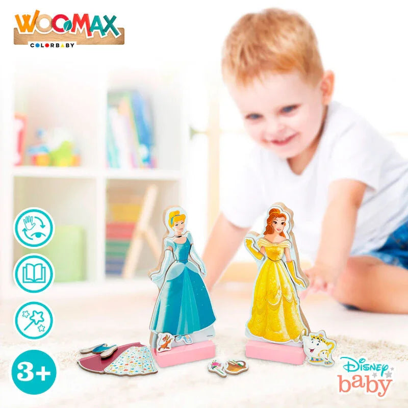 Disney Princess dresses wooden magnetic set Nerdscape