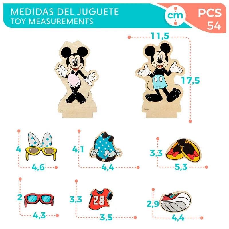 Disney Minnie dresses wooden magnetic set Nerdscape