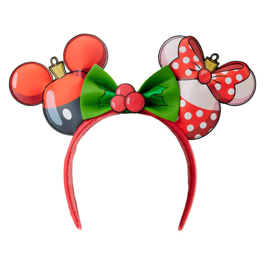 Serre-tête oreilles de Noël Loungefly Disney Mickey et Minnie