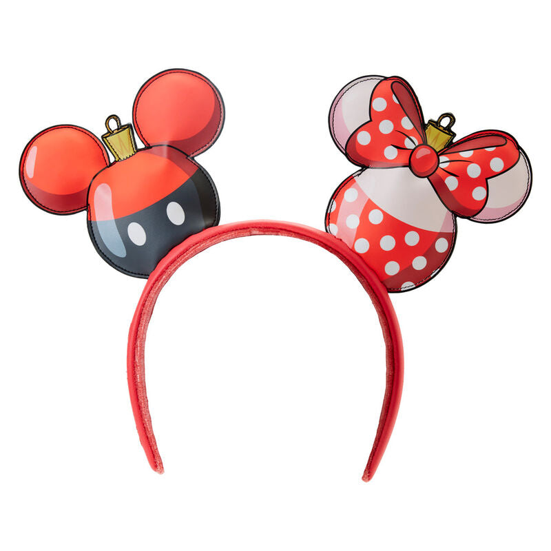Loungefly Disney Mickey & Minnie Christmas ear headband Nerdscape