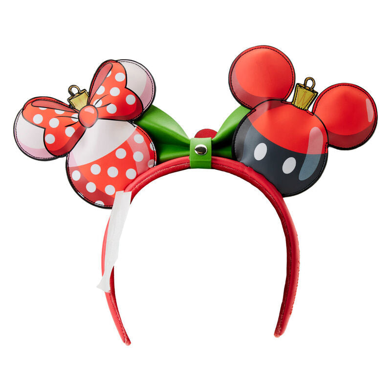 Loungefly Disney Mickey & Minnie Christmas ear headband Nerdscape