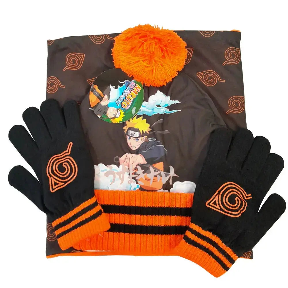 Naruto snood, hat and gloves set Nerdscape