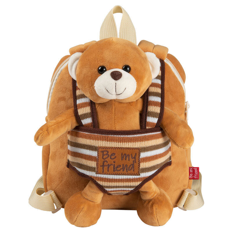 Benji Bear reversible backpack with plush toy 25cm Nerdscape