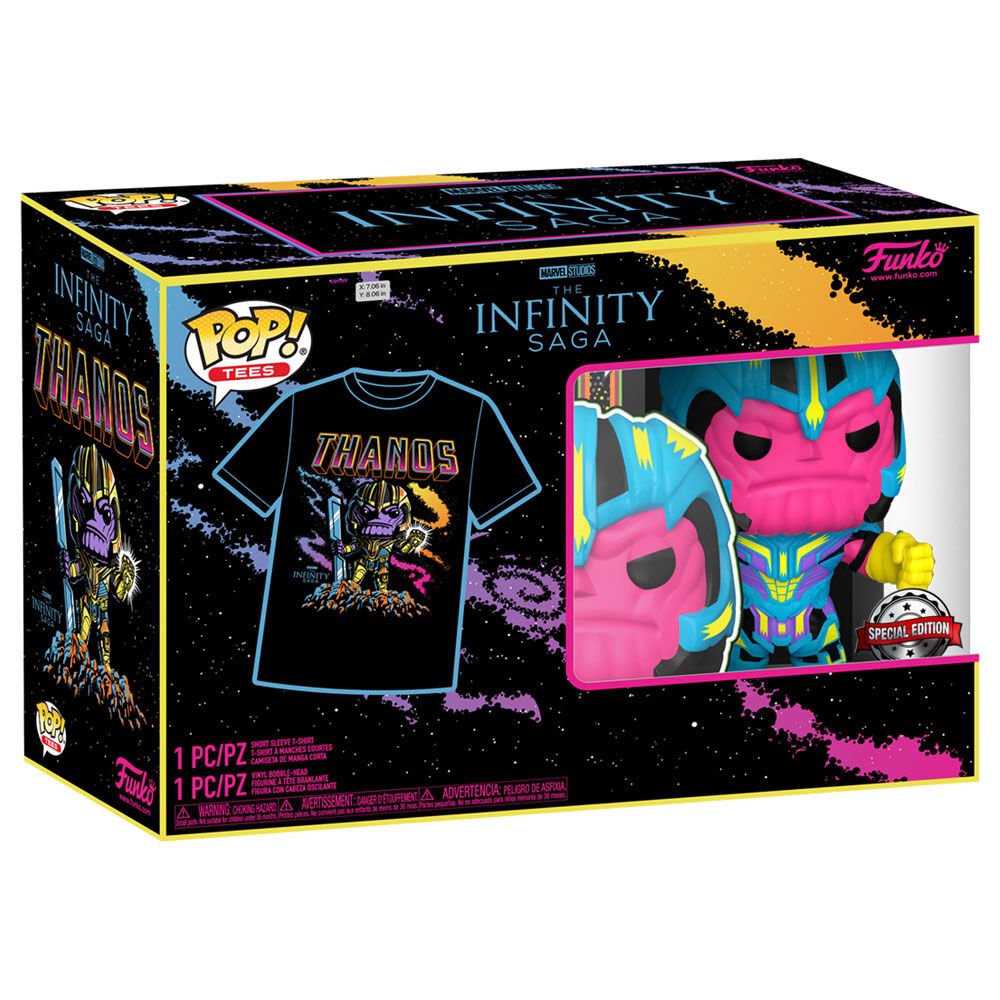 Set figure POP & Tee Marvel Infinity Saga Thanos Exclusive - Nerdscape