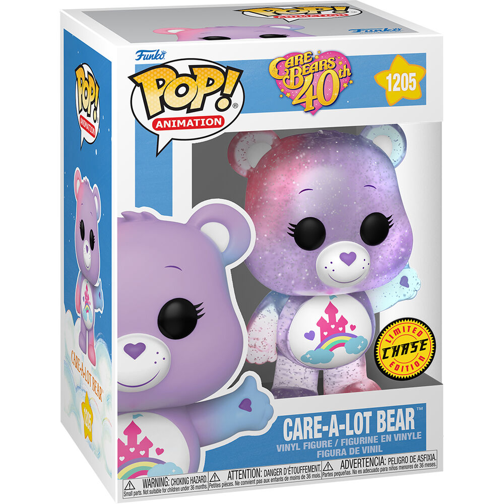 Funko Pop! Care Bears Care a Lot Bear Chase - Figura da Collezione Vinyl Nerdscape