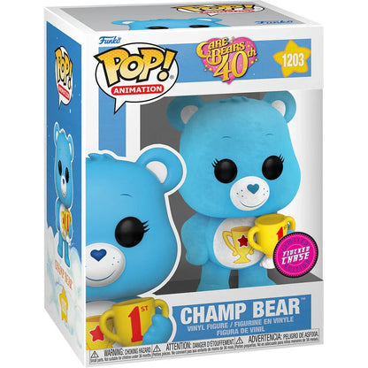 Funko Pop! Care Bears Champ Bear 5 + 1 Chase - Figura da Collezione Vinyl Nerdscape