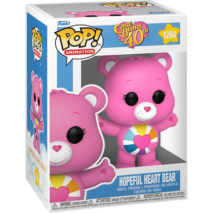 Funko Pop! Care Bears Hopeful Heart Bear 5 + 1 Chase - Figura da Collezione Vinyl Nerdscape
