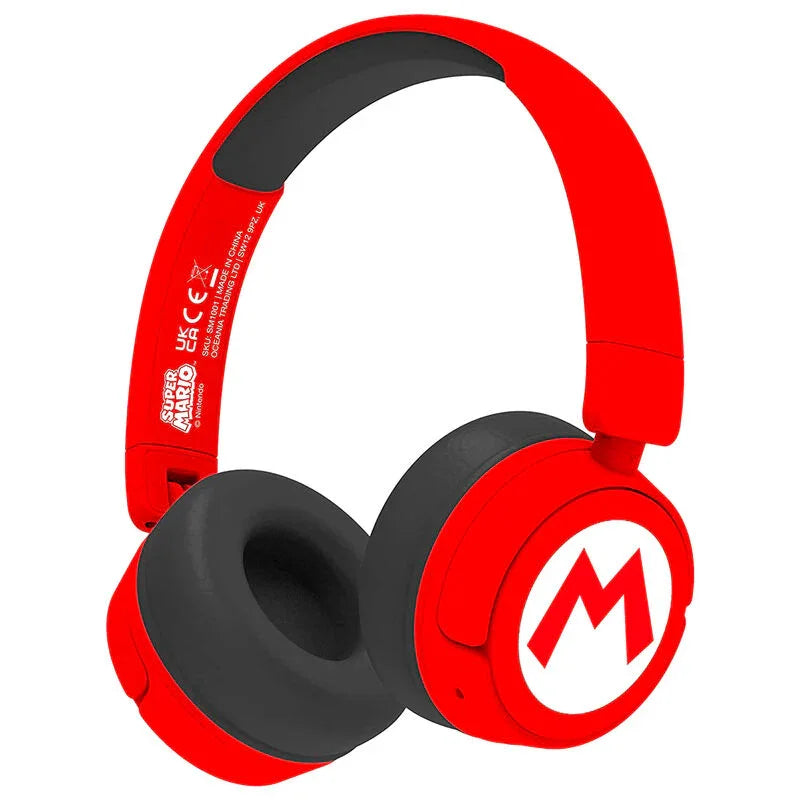Super Mario Bros Logo wireless kids headphones Nerdscape