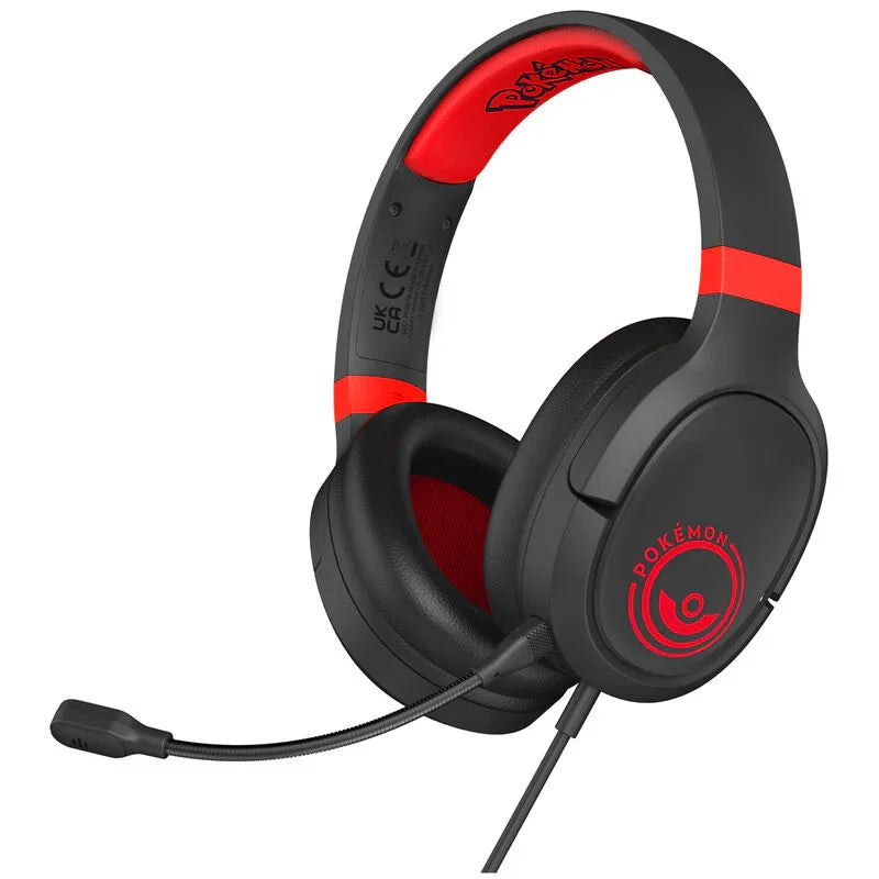 Pokemon Pokeball Black and Red gaming headphones Nerdscape