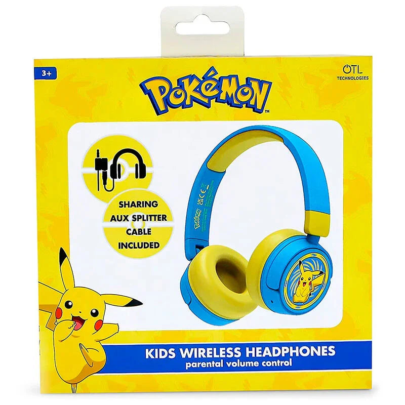 Pokemon Pikachu wireless kids headphones Nerdscape