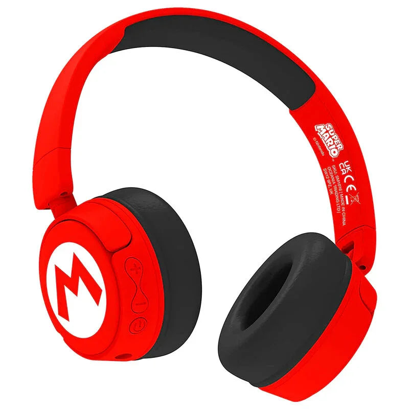 Super Mario Bros Logo wireless kids headphones Nerdscape