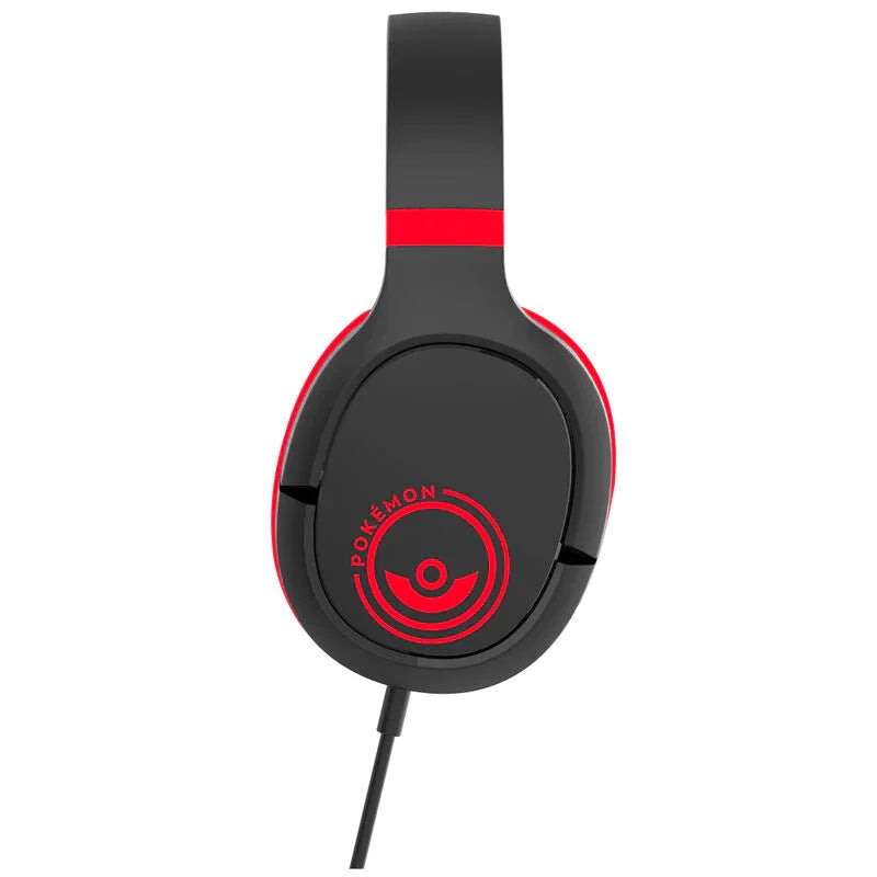 Pokemon Pokeball Black and Red gaming headphones Nerdscape