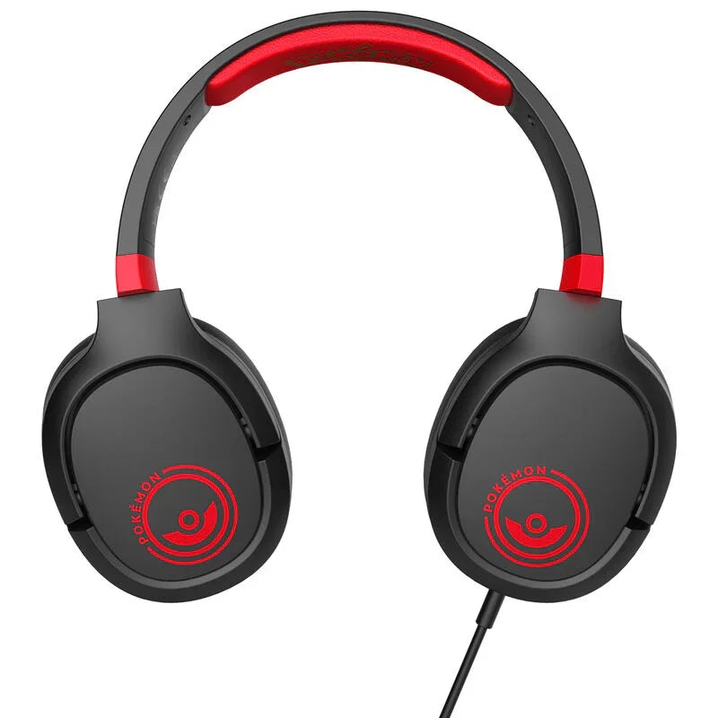 Pokemon Pokeball Black and Red gaming headphones Nerdscape