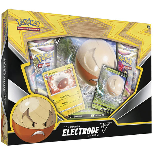Boîte de jeu de cartes à collectionner Pokémon espagnol Electrode Hisui V