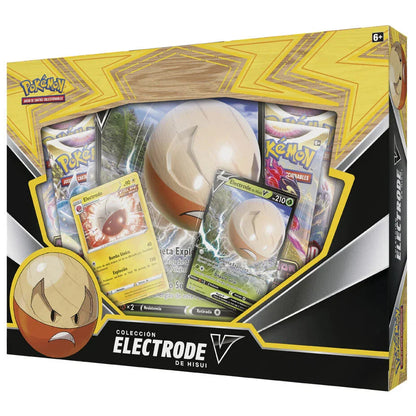 Spanish Pokemon Electrode Hisui V Collectible card game box Nerdscape