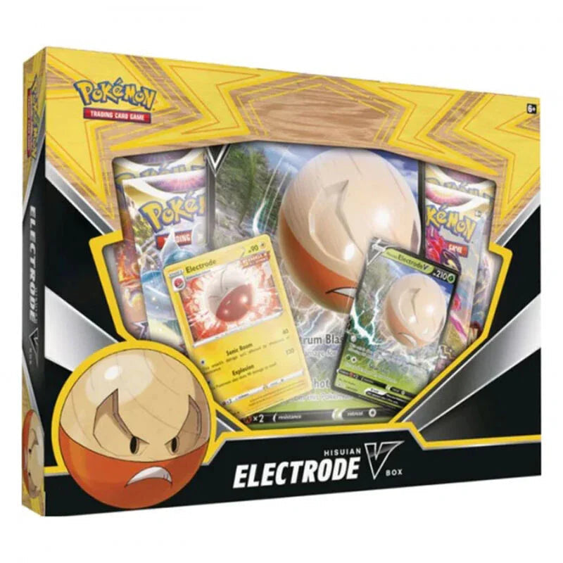 Spanish Pokemon Electrode Hisui V Collectible card game box Nerdscape