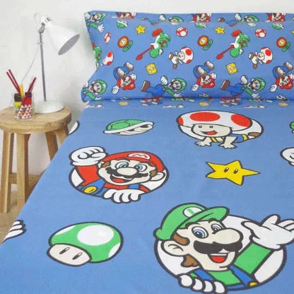 Super Mario Bros sheets set bed 90cm Nerdscape