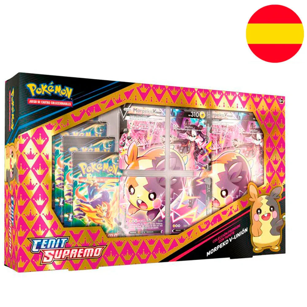 Spanish Pokemon Morpecko V Union Trading Card Game box Nerdscape
