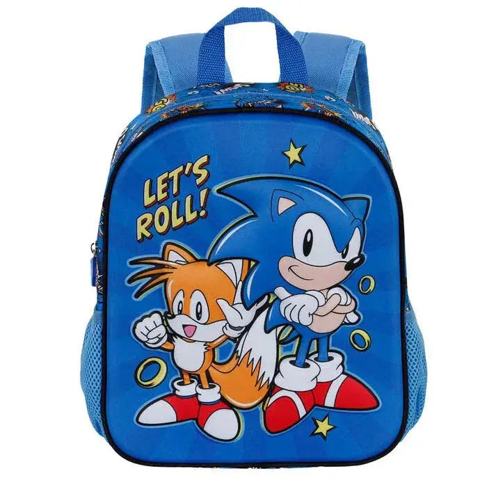 Sonic The Hedgehog Lets Roll 3D backpack 31cm Nerdscape