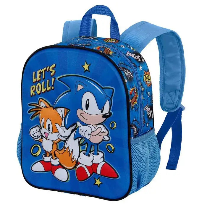 Sonic The Hedgehog Lets Roll 3D backpack 31cm Nerdscape