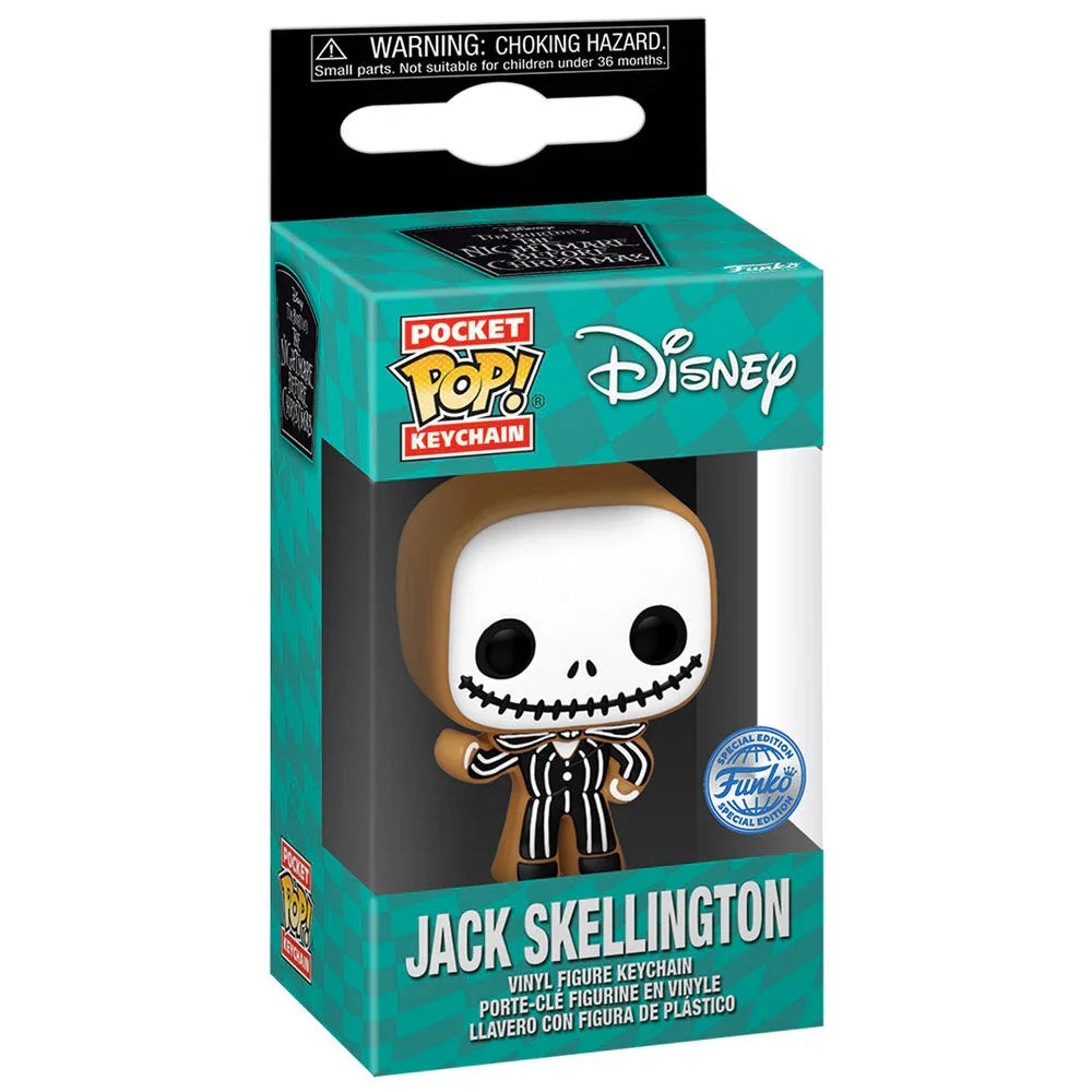 Pocket POP Keychain Disney Nightmare Before Christmas Jack Skellington Gingerbread Exclusive Nerdscape