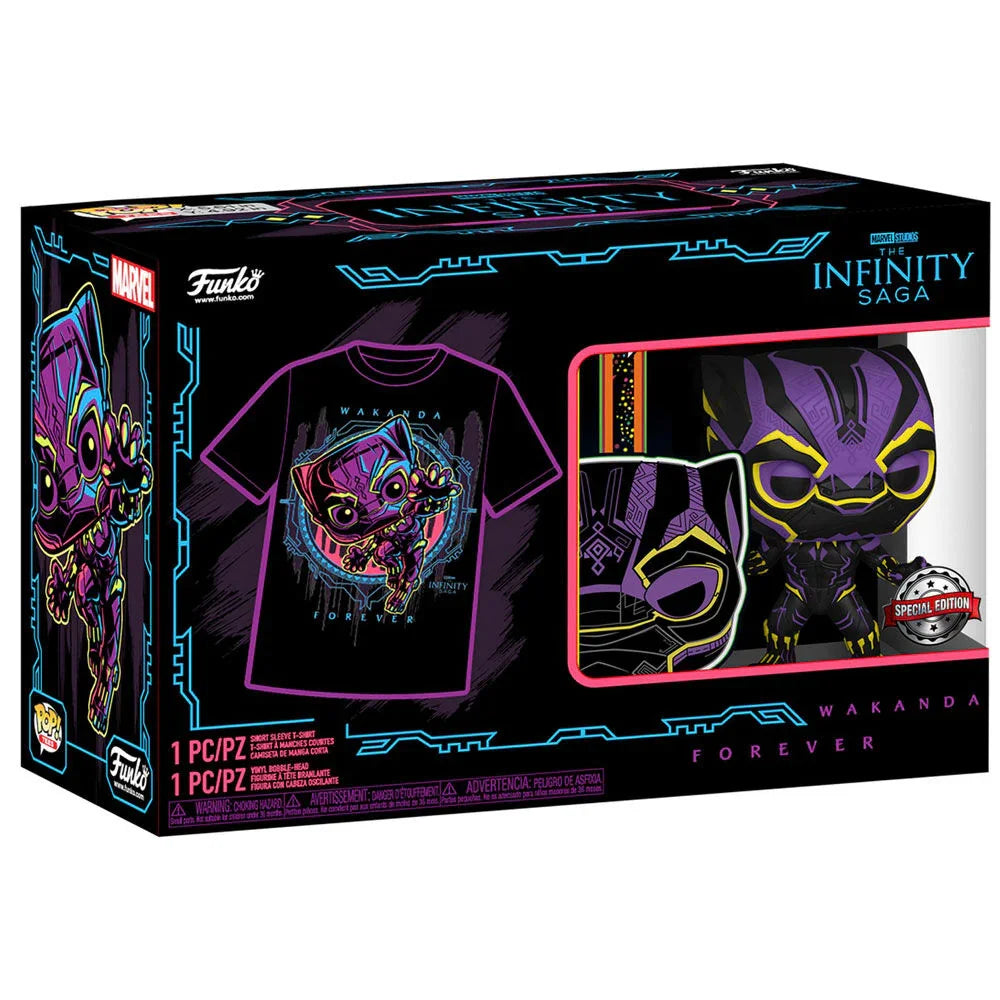 Set figure POP & Tee Marvel Wakanda Forever Black Panther Exclusive Nerdscape