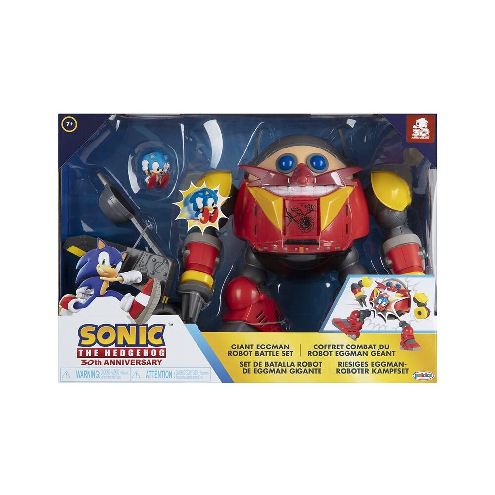 Sonic the Hedgehog Giant Robot Eggman vs Sonic Battle playset Nerdscape