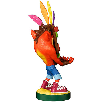 Crash Bandicoot Aku Aku figure clamping bracket Cable guy 20cm Nerdscape