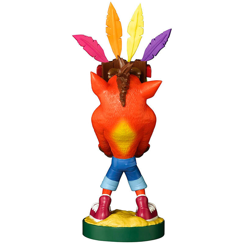 Crash Bandicoot Aku Aku figure clamping bracket Cable guy 20cm Nerdscape