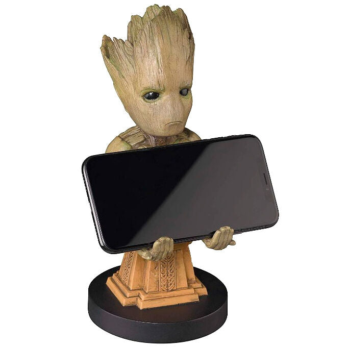 Marvel Guardians of the Galaxy Groot Plinth figure clamping bracket Cable guy 20cm Nerdscape