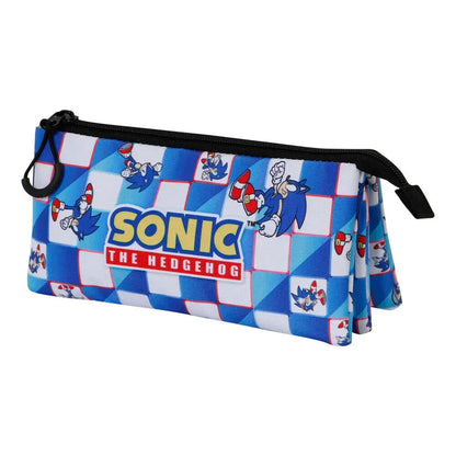 Sonic The Hedgehog Blue Lay triple pencil case Nerdscape