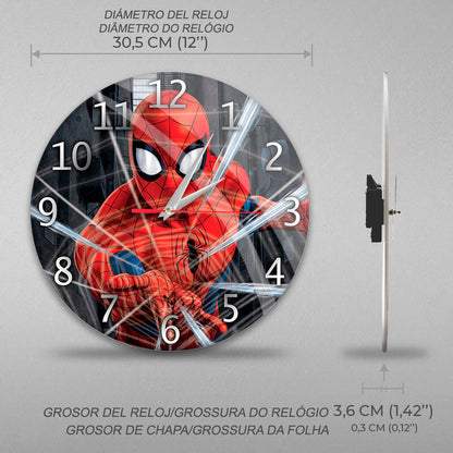 Marvel Spiderman wall clock Nerdscape