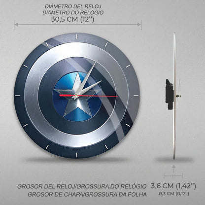 Marvel Captain America wall clock Nerdscape