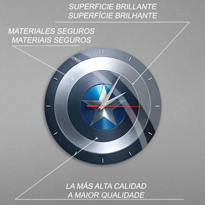 Marvel Captain America wall clock Nerdscape